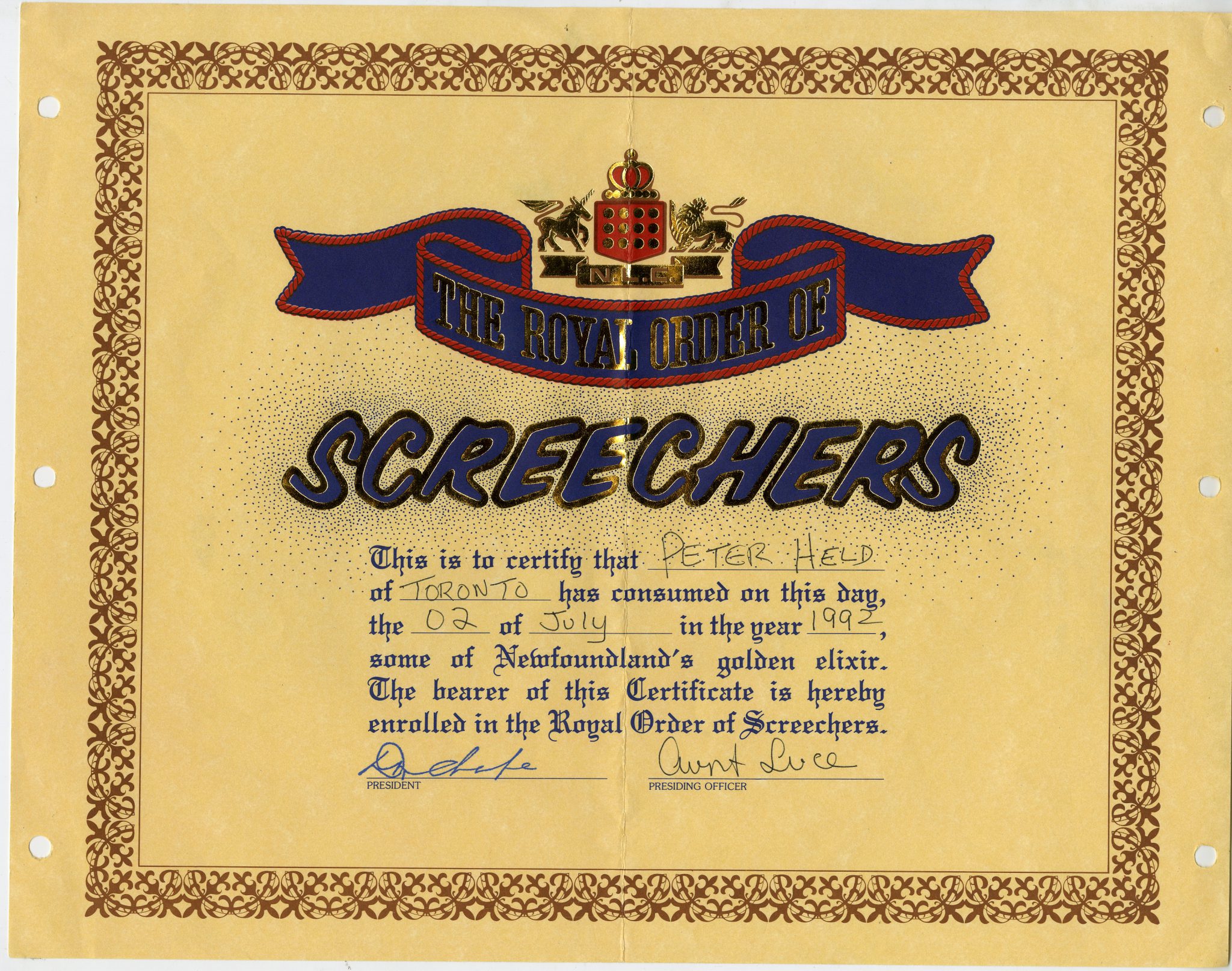 Royal Order of Screechers
