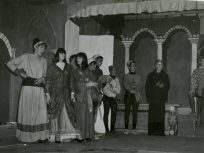 Performing in a play