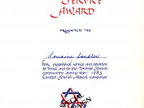 Special Service Award